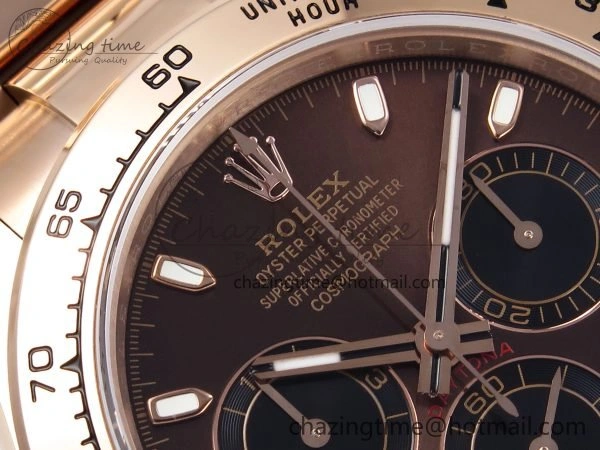 Daytona 116505 QF 1:1 Best Edition Brown Dial on RG Bracelet SH4130 V3 (Gain Weight) OdorResistant 1692