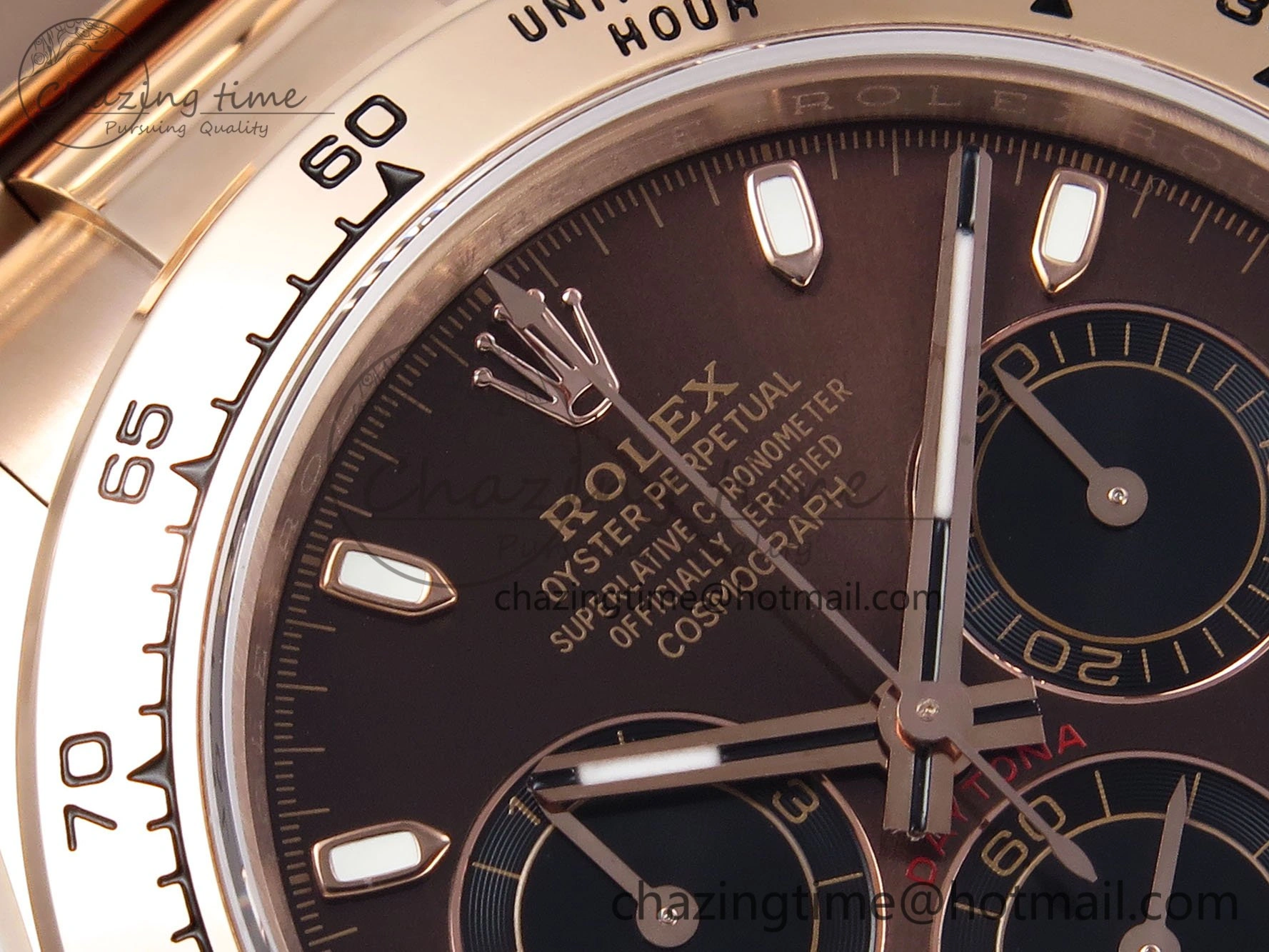 Daytona 116505 QF 1:1 Best Edition Brown Dial on RG Bracelet SH4130 V3 (Gain Weight) OdorResistant 1692