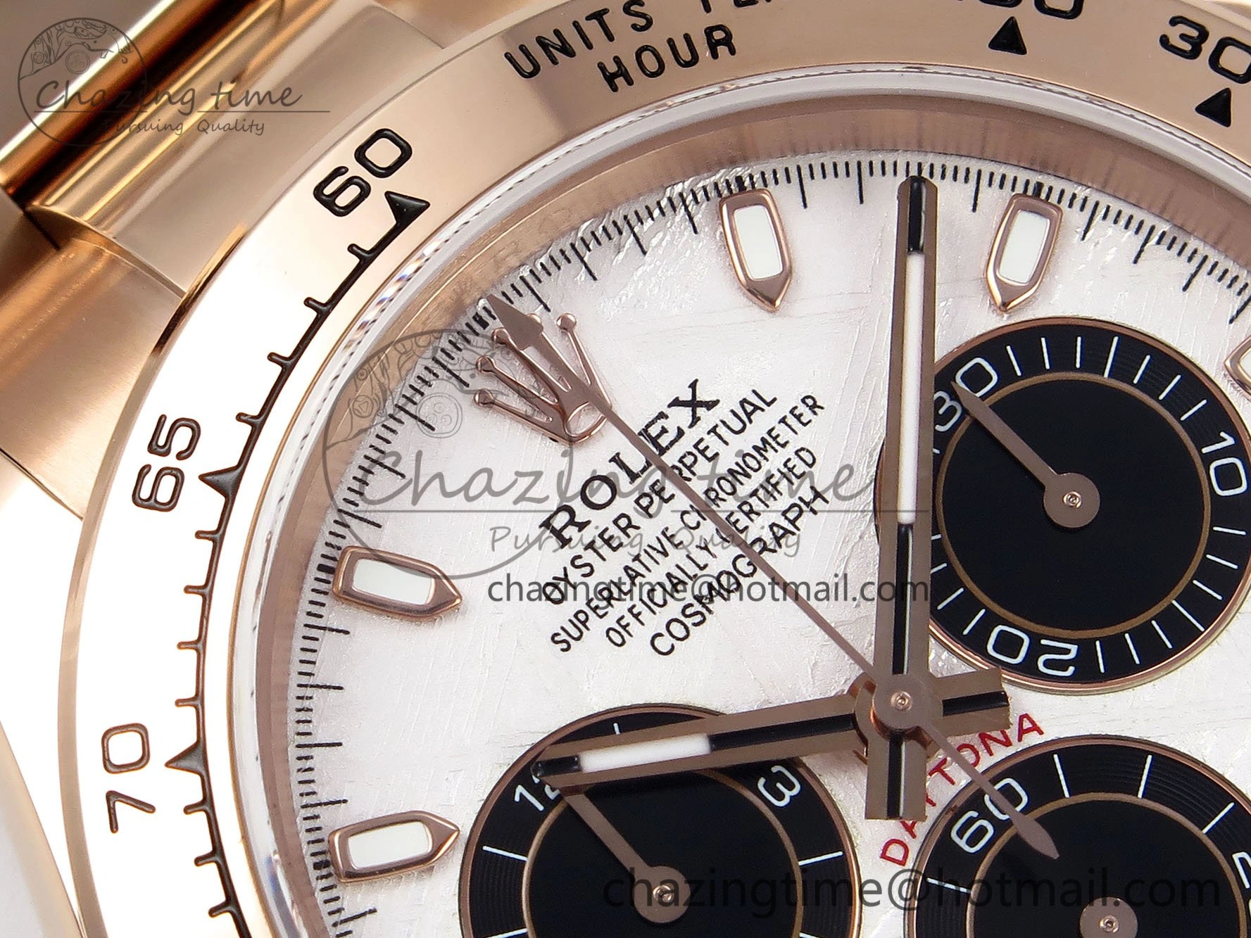 Daytona 116505 QF 1:1 Best Edition Meteorite Dial on RG Bracelet SH4130 V3 (Gain Weight) SunProtective 1698