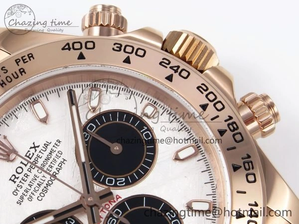 Daytona 116505 QF 1:1 Best Edition Meteorite Dial on RG Bracelet SH4130 V3 (Gain Weight) SunProtective 1698