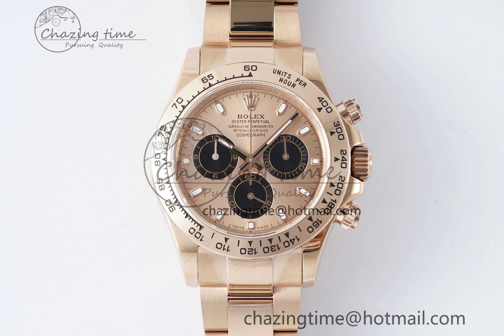 Attractive Daytona 116505 QF 1:1 Best Edition RG Dial on RG Bracelet SA4130 V 1755