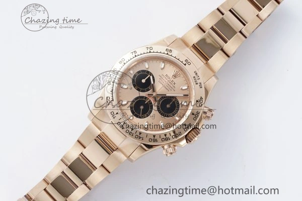 Attractive Daytona 116505 QF 1:1 Best Edition RG Dial on RG Bracelet SA4130 V 1755