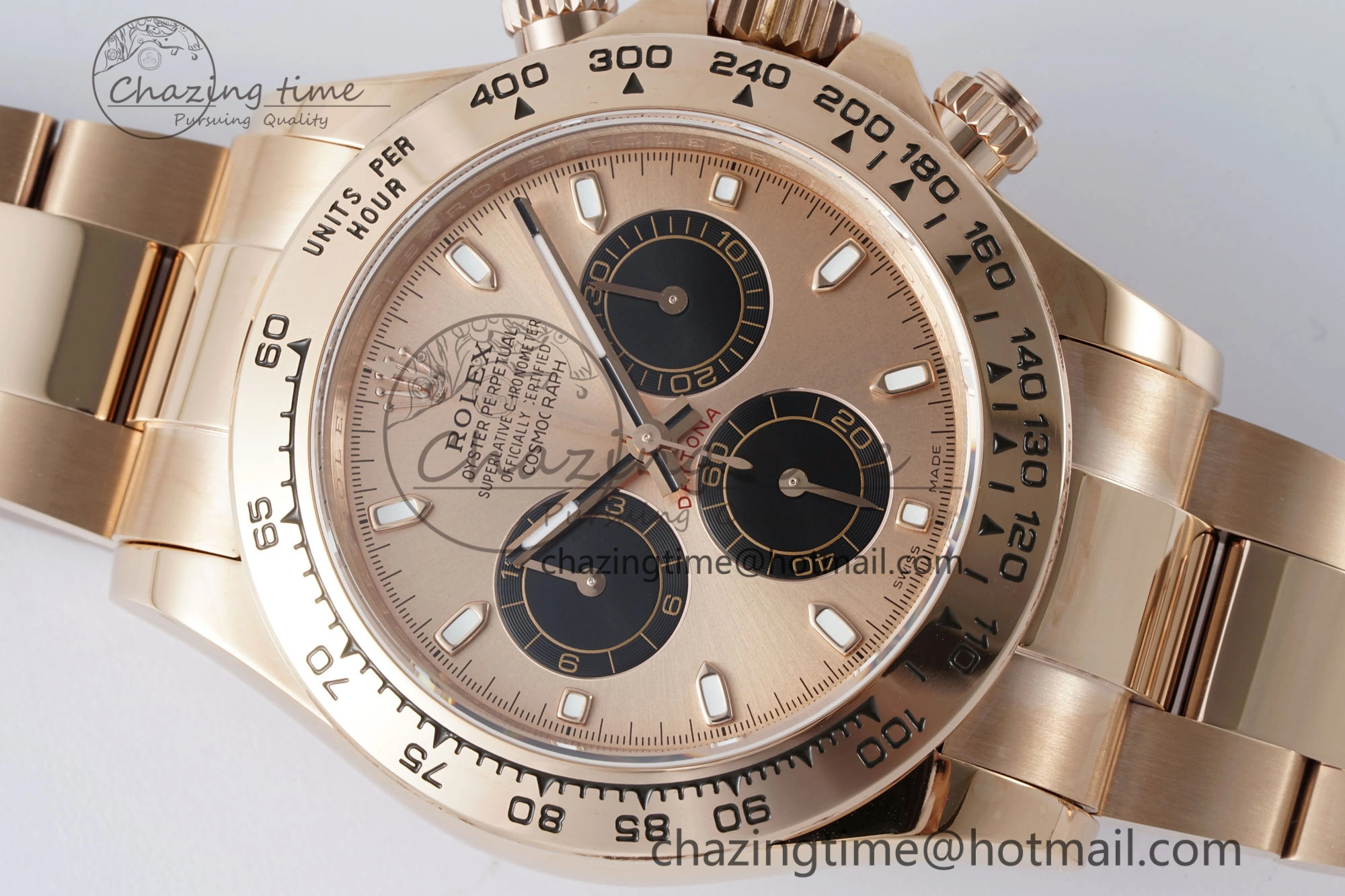 Attractive Daytona 116505 QF 1:1 Best Edition RG Dial on RG Bracelet SA4130 V 1755
