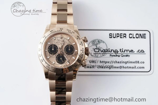 Attractive Daytona 116505 QF 1:1 Best Edition RG Dial on RG Bracelet SA4130 V 1755