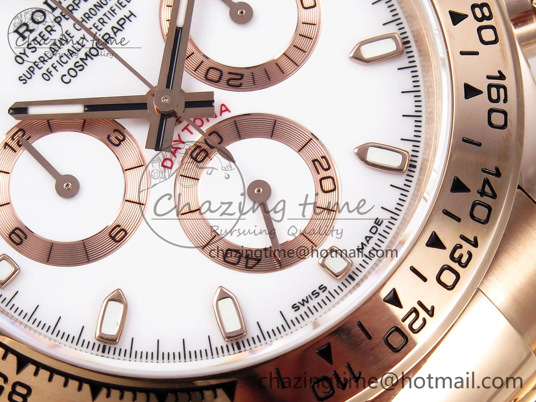 WellDesigned Daytona 116505 QF 1:1 Best Edition White Dial on RG Bracelet SH4130 V3 (Gain Weight) 1693