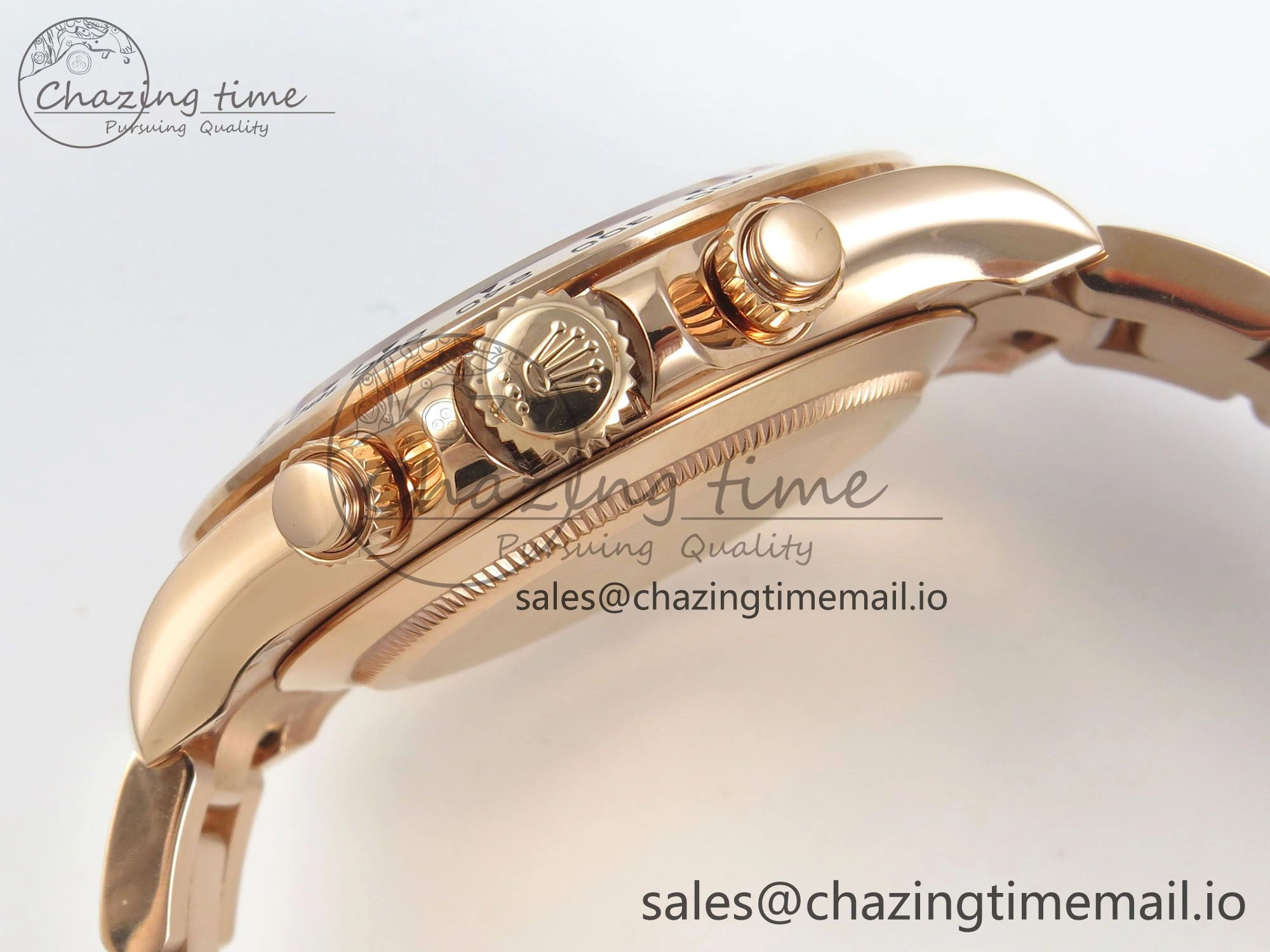 Sleek Daytona 116505 RG 3CF 1:1 Best Edition RG Bezel Meteorite Dial on RG Bracelet SH4130 V2(Mod Version) 145