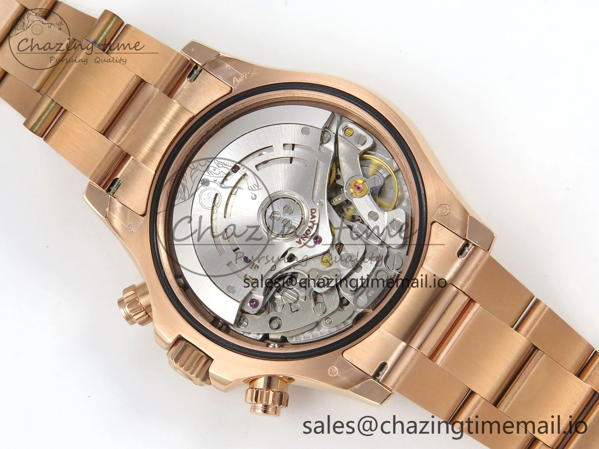 Sleek Daytona 116505 RG 3CF 1:1 Best Edition RG Bezel Meteorite Dial on RG Bracelet SH4130 V2(Mod Version) 145