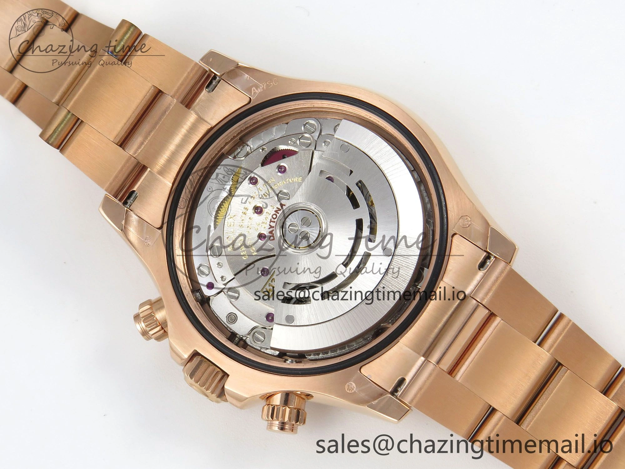 Sleek Daytona 116505 RG 3CF 1:1 Best Edition RG Bezel Meteorite Dial on RG Bracelet SH4130 V2(Mod Version) 145