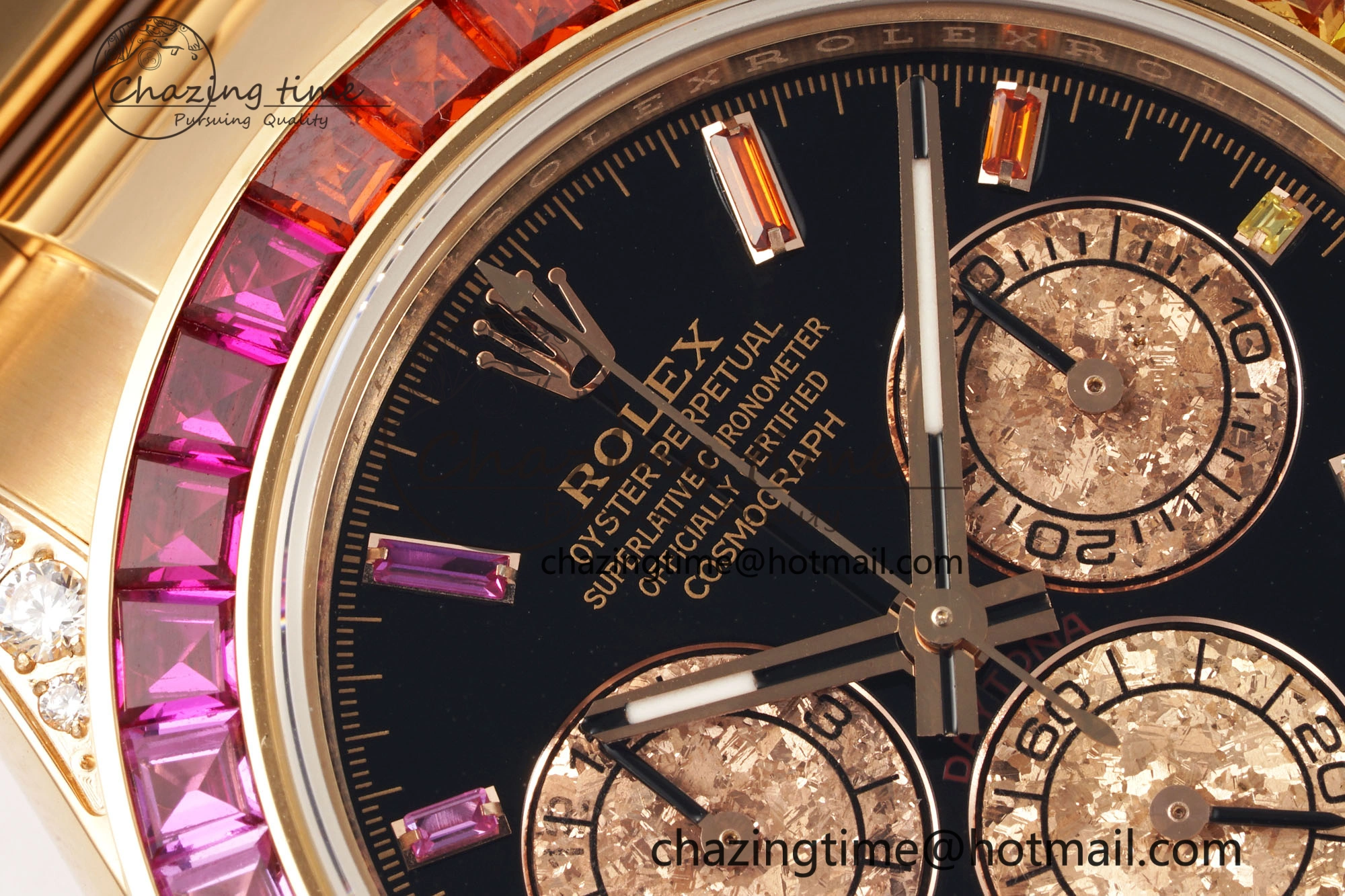 Daytona 116505 Rainbow IPK Best Edition Black RG Dial on RG Bracelet SA Vibrant 2028