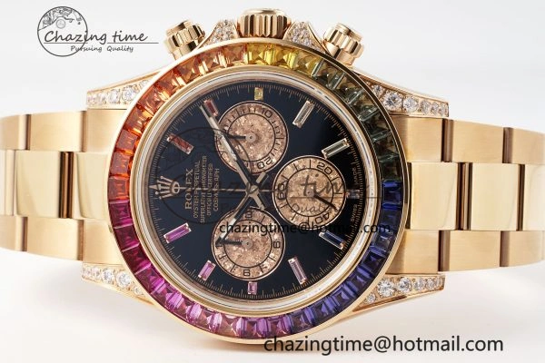 Daytona 116505 Rainbow IPK Best Edition Black RG Dial on RG Bracelet SA Vibrant 2028
