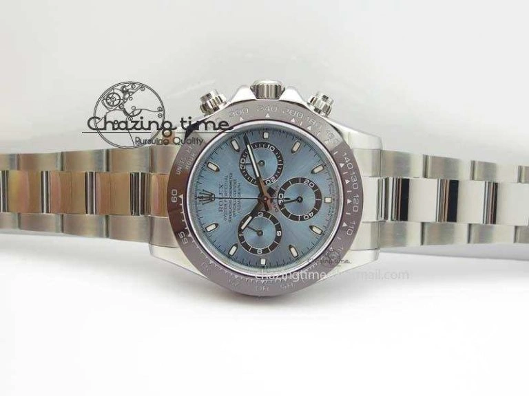Daytona 116506 1:1 Noob Best Edition Brown Ceramic Bezel Ice Blue Dial On SS Bracelet A BestValue 3836