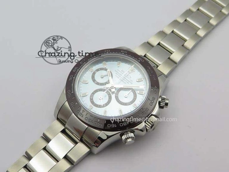 Daytona 116506 1:1 Noob Best Edition Brown Ceramic Bezel Ice Blue Dial On SS Bracelet A BestValue 3836