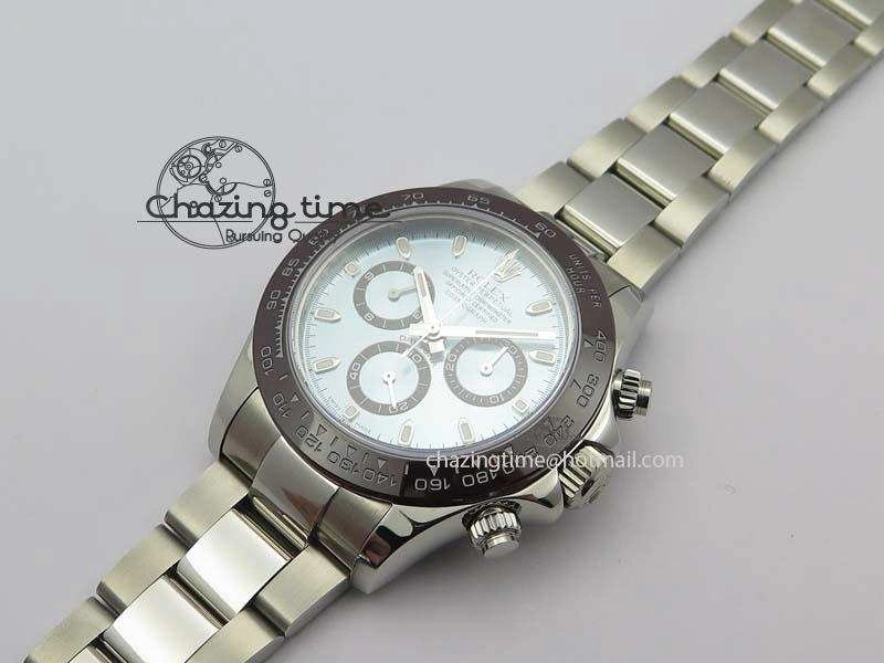 Daytona 116506 1:1 Noob Best Edition Brown Ceramic Bezel Ice Blue Dial On SS Bracelet A BestValue 3836