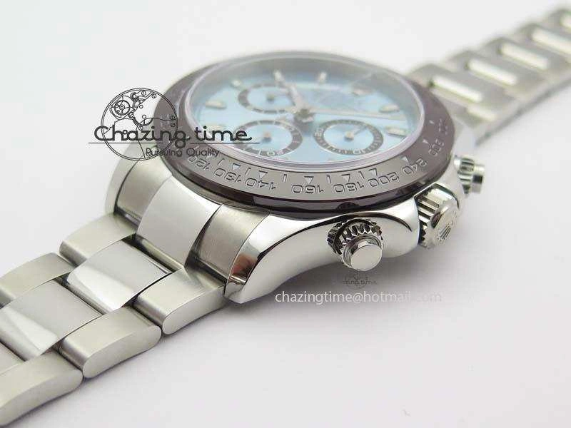 Daytona 116506 1:1 Noob Best Edition Brown Ceramic Bezel Ice Blue Dial On SS Bracelet A BestValue 3836