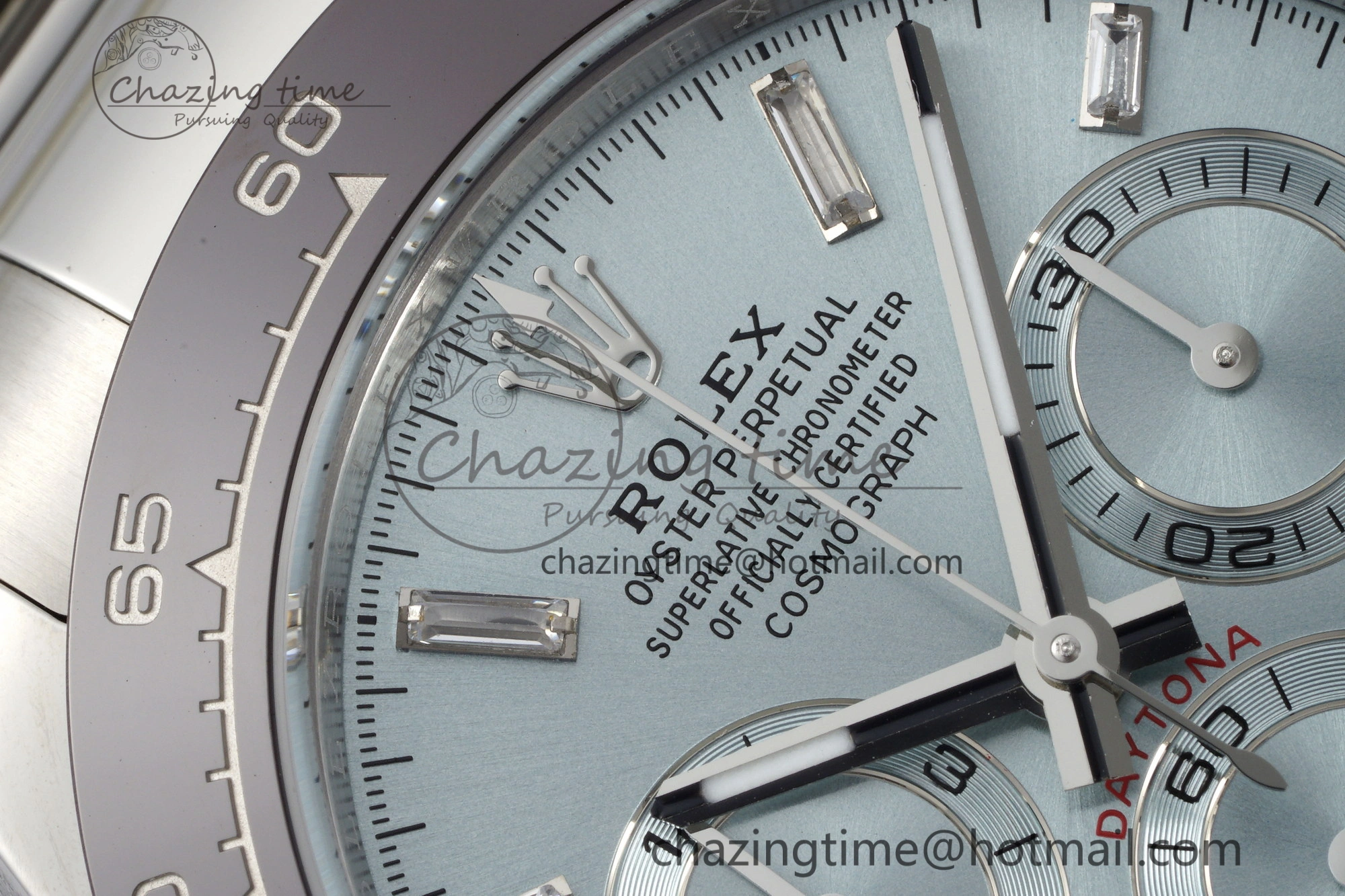 Attractive Daytona 116506 Brown Ceramic BTF 1:1 Best Edition Ice Blue Dial Crystal Marker on SS Bracelet SA4130 V 2214