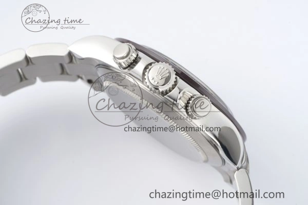 Attractive Daytona 116506 Brown Ceramic BTF 1:1 Best Edition Ice Blue Dial Crystal Marker on SS Bracelet SA4130 V 2214