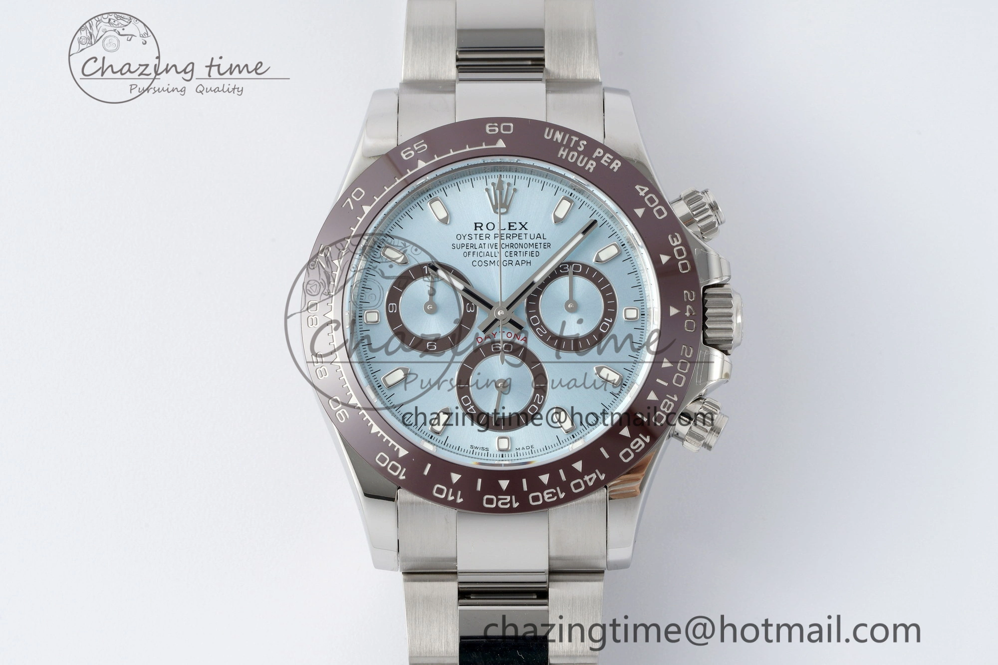 Daytona 116506 Brown Ceramic BTF 1:1 Best Edition Ice Blue Dial on SS Bracelet SA4130 V UrbanStyle 2216