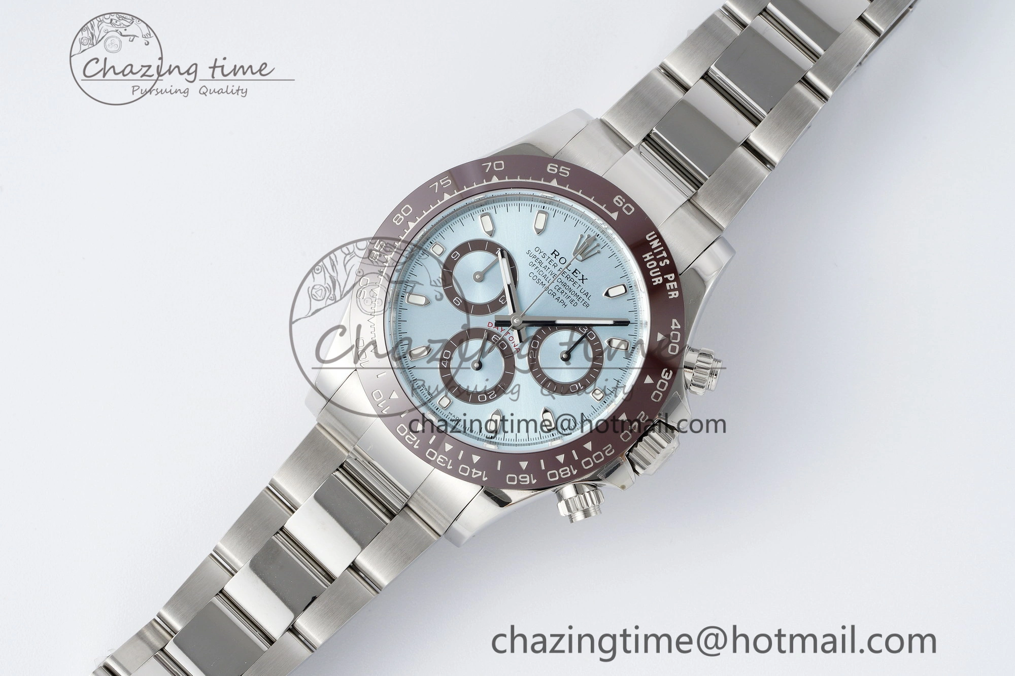 Daytona 116506 Brown Ceramic BTF 1:1 Best Edition Ice Blue Dial on SS Bracelet SA4130 V UrbanStyle 2216