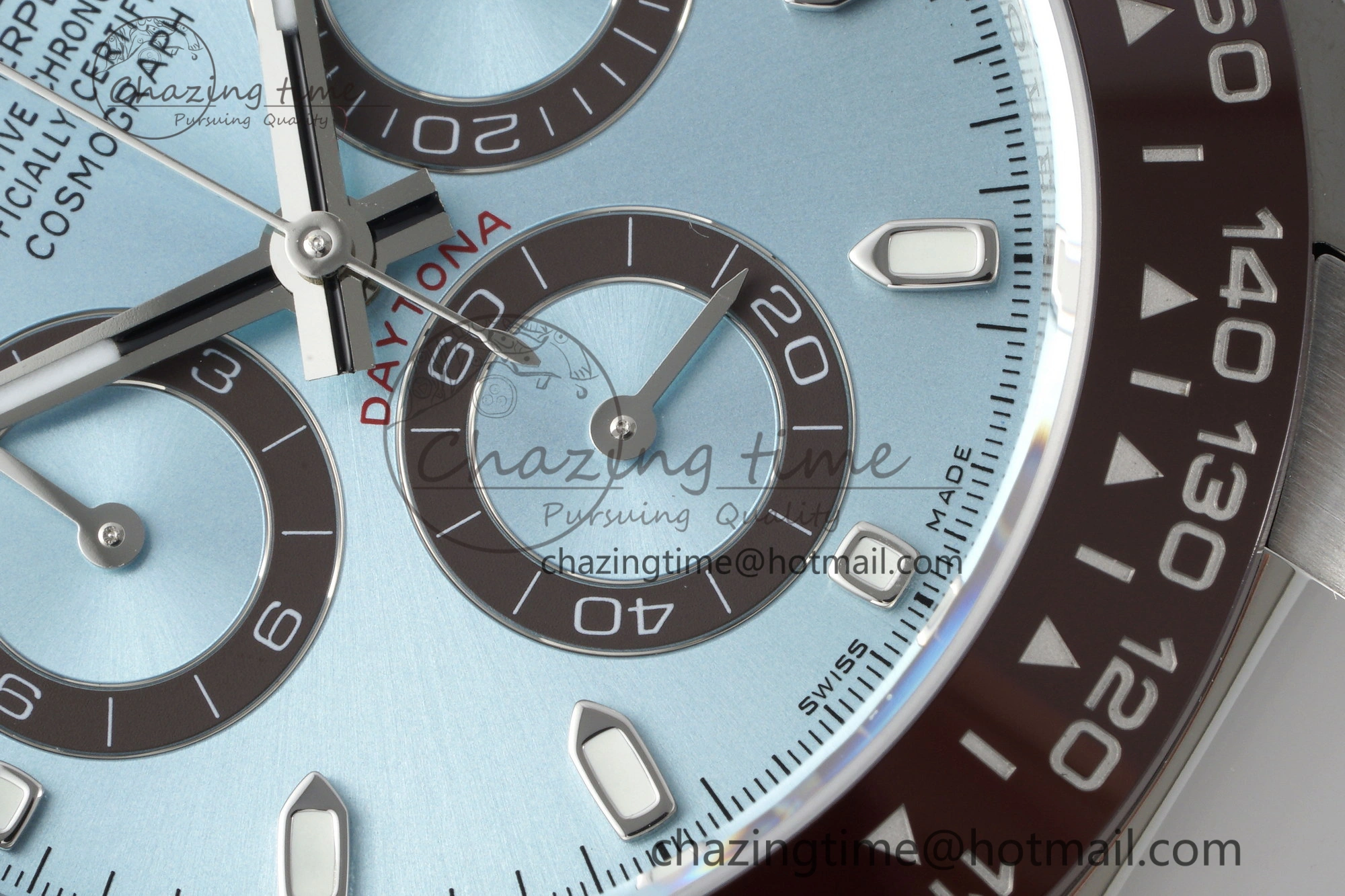 Daytona 116506 Brown Ceramic BTF 1:1 Best Edition Ice Blue Dial on SS Bracelet SA4130 V UrbanStyle 2216