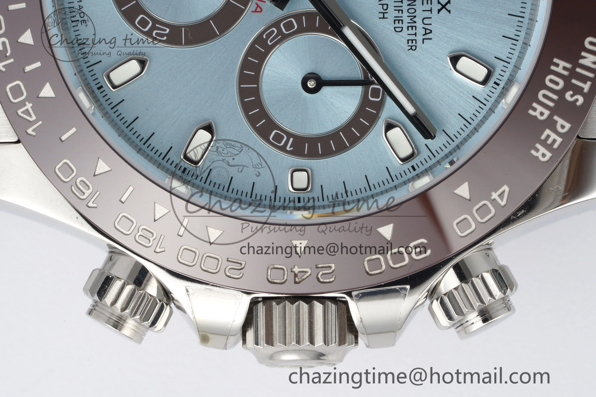 Daytona 116506 Brown Ceramic BTF 1:1 Best Edition Ice Blue Dial on SS Bracelet SA4130 V UrbanStyle 2216