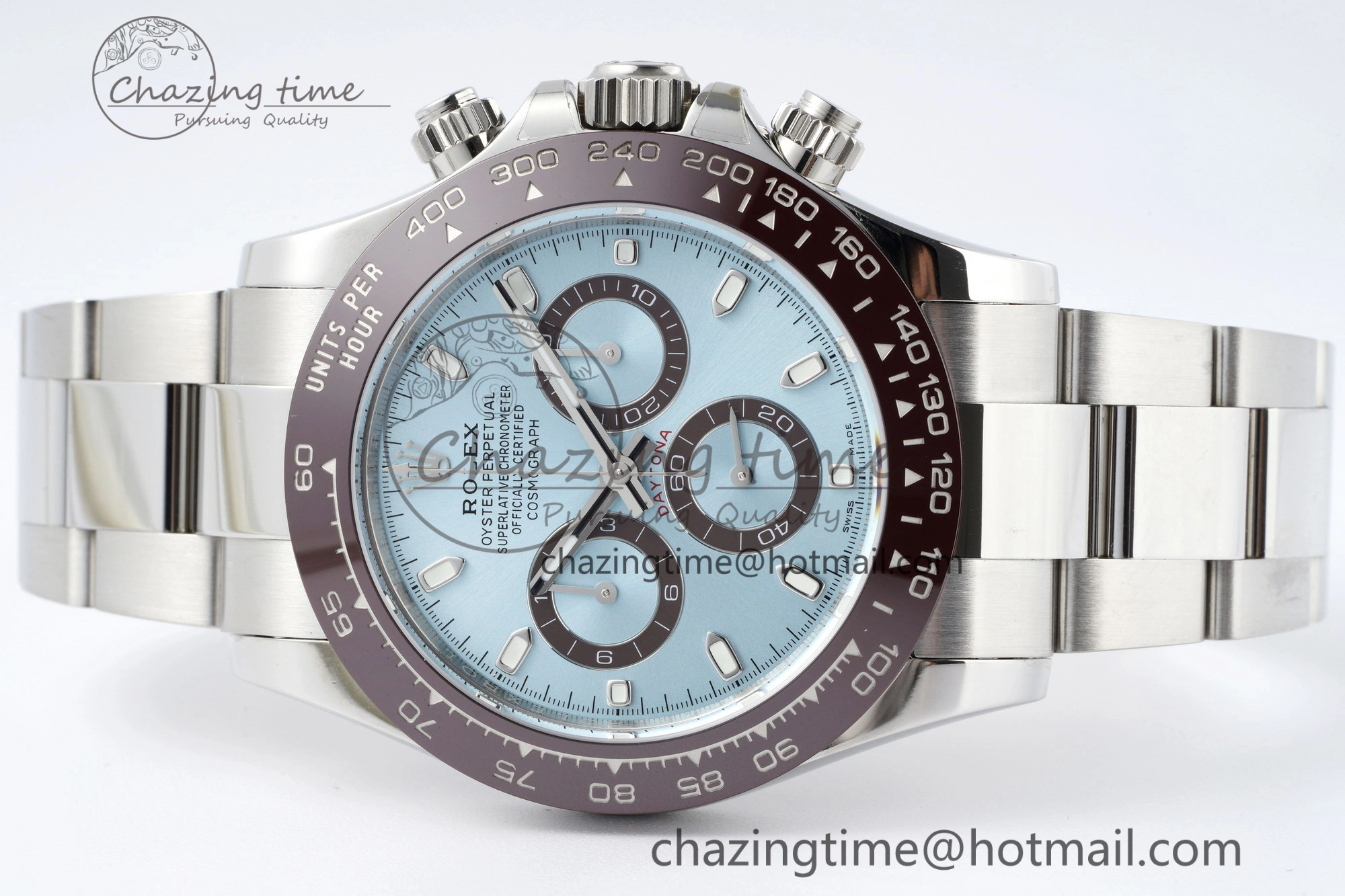 Daytona 116506 Brown Ceramic BTF 1:1 Best Edition Ice Blue Dial on SS Bracelet SA4130 V UrbanStyle 2216