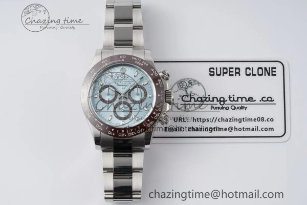Daytona 116506 Brown Ceramic BTF 1:1 Best Edition Ice Blue Dial on SS Bracelet SA4130 V UrbanStyle 2216