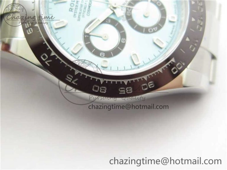 Daytona 116506 Brown Ceramic Bezel Noob 1:1 Best Edition 904L SS Case and Bracelet Ice Blue Dial SA4130 V Elegant 2983