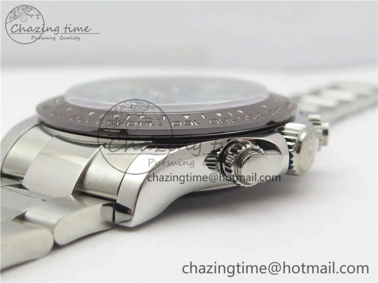 Daytona 116506 Brown Ceramic Bezel Noob 1:1 Best Edition 904L SS Case and Bracelet Ice Blue Dial SA4130 V Elegant 2983