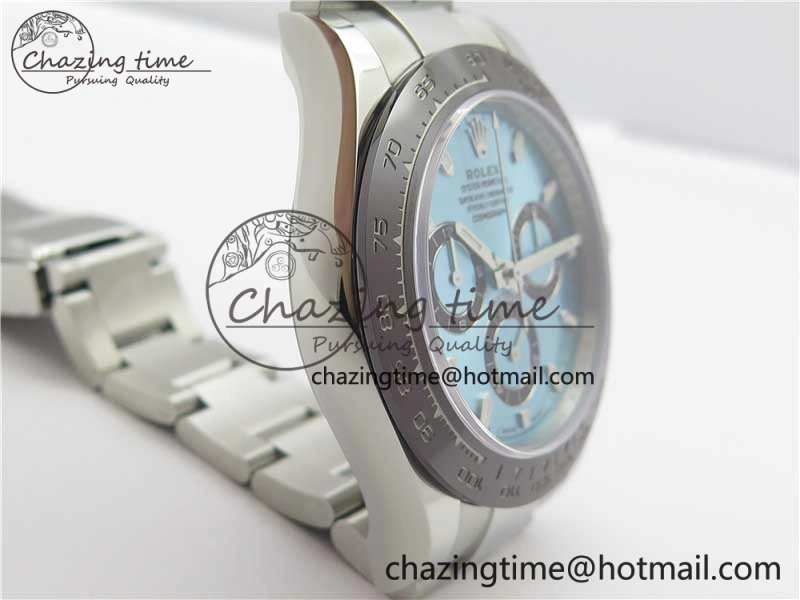 Daytona 116506 Brown Ceramic Bezel Noob 1:1 Best Edition 904L SS Case and Bracelet Ice Blue Dial SA4130 V Elegant 2983