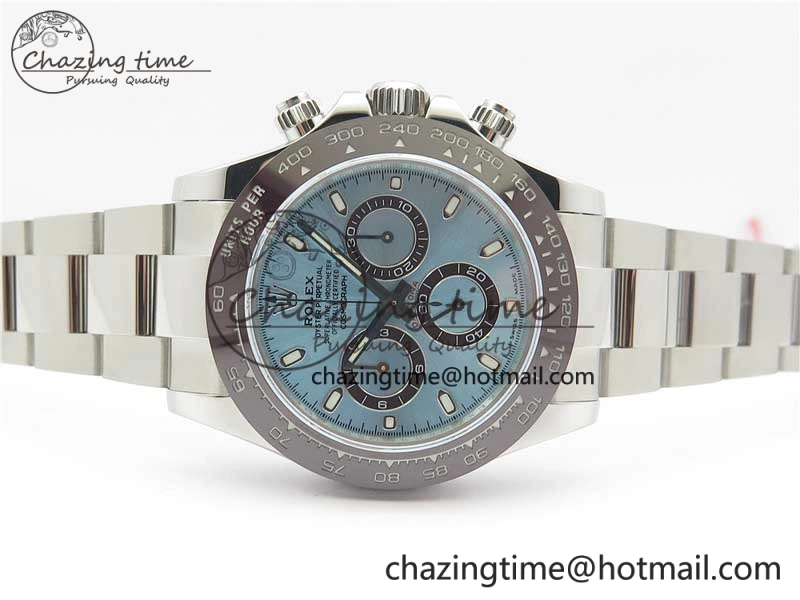 Daytona 116506 Brown Ceramic Bezel Noob 1:1 Best Edition 904L SS Case and Bracelet Ice Blue Dial SA4130 V Elegant 2983