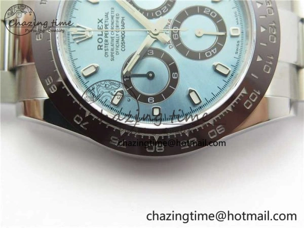 Daytona 116506 Brown Ceramic Bezel Noob 1:1 Best Edition 904L SS Case and Bracelet Ice Blue Dial SA4130 V Elegant 2983