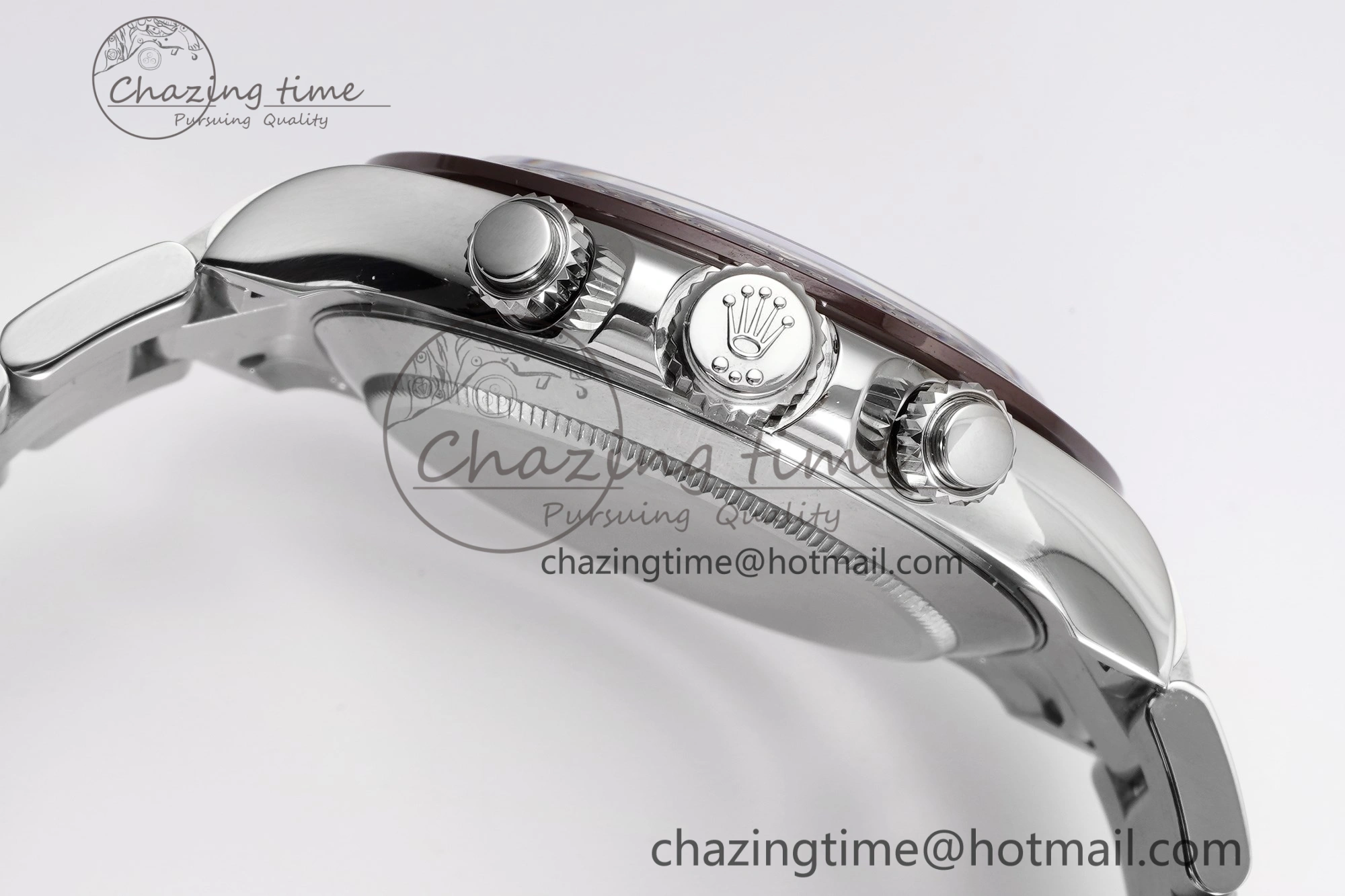 Daytona 116506 Brown Ceramic KING 1:1 Best Edition Ice Blue Dial Crystal Marker on SS Bracelet SH QuickDry 1915