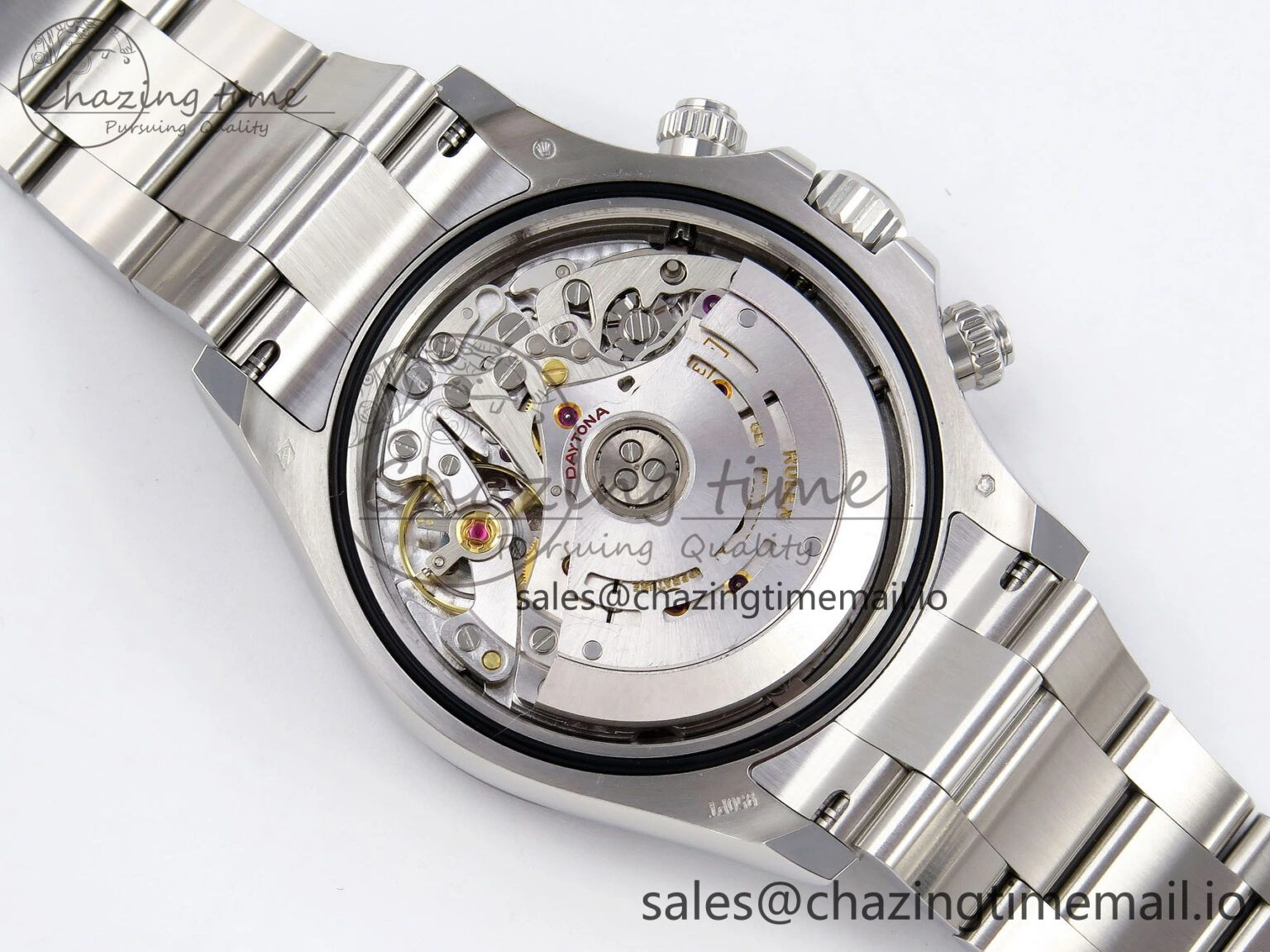 FlexibleFit Daytona 116506 Clean 1:1 Best Edition Ice Blue Dial Arabic Markers on SS Bracelet SA4130 V 1344
