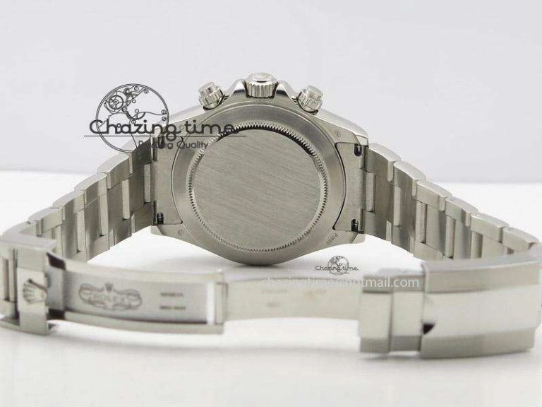 ComfortFit Daytona 116506 JF Best Edition Brown Ceramic Bezel Ice Blue Dial On SS Bracelet A 4025