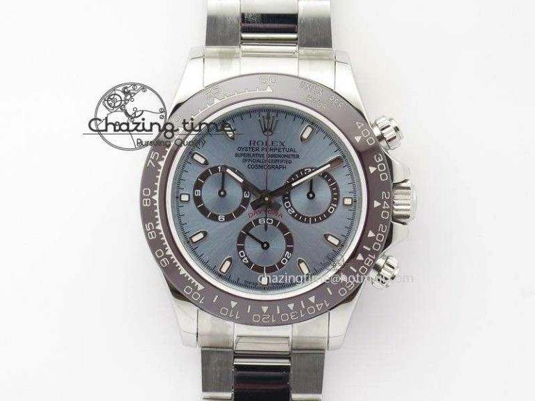 Daytona 116506 JF Best Edition Ice Blue Dial On SS Bracelet A23J (Same Thickness As Genuine) HighQuality 3949
