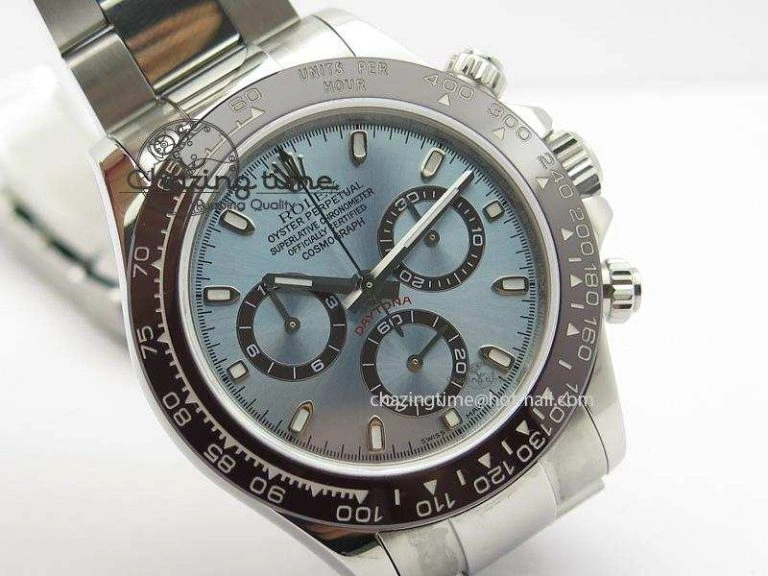 Daytona 116506 JF Best Edition Ice Blue Dial On SS Bracelet A23J (Same Thickness As Genuine) HighQuality 3949