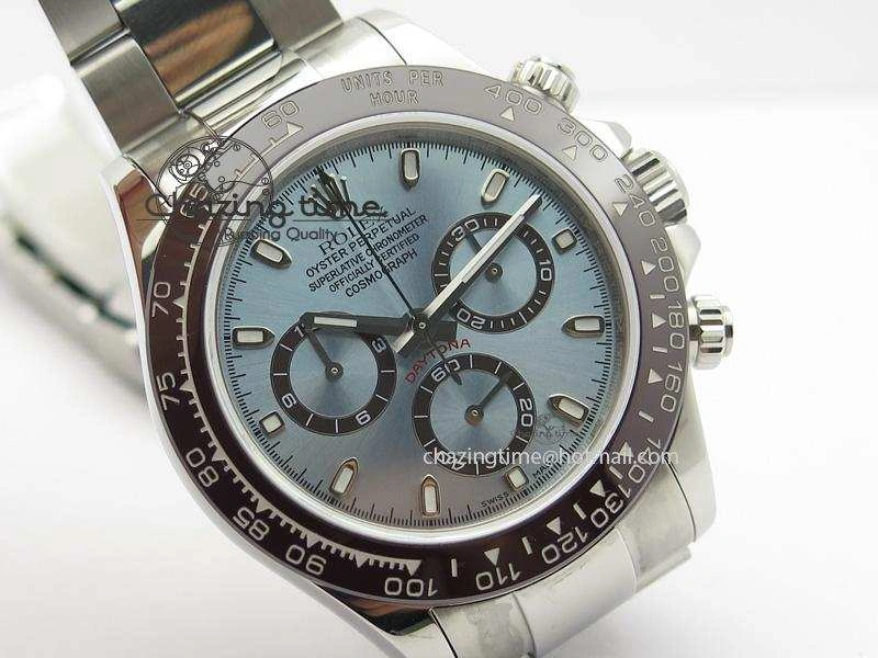 Daytona 116506 JF Best Edition Ice Blue Dial On SS Bracelet A23J (Same Thickness As Genuine) HighQuality 3949