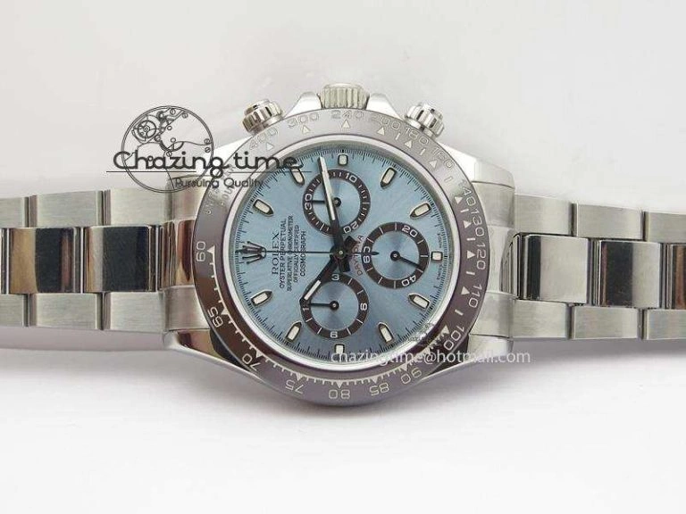 Daytona 116506 JF Best Edition Ice Blue Dial On SS Bracelet A23J (Same Thickness As Genuine) HighQuality 3949