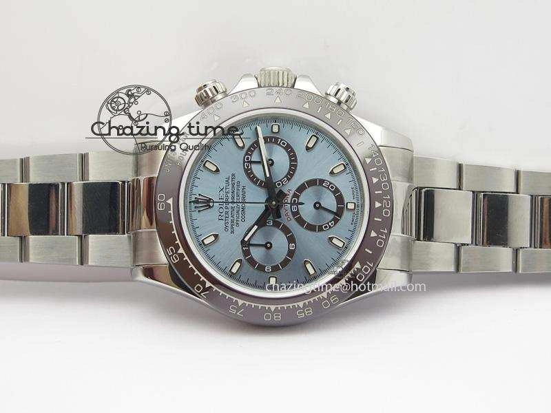 Daytona 116506 JF Best Edition Ice Blue Dial On SS Bracelet A23J (Same Thickness As Genuine) HighQuality 3949