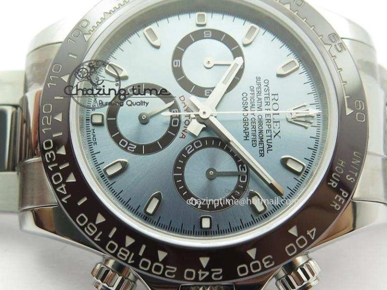 Daytona 116506 JF Best Edition Ice Blue Dial On SS Bracelet A23J (Same Thickness As Genuine) HighQuality 3949