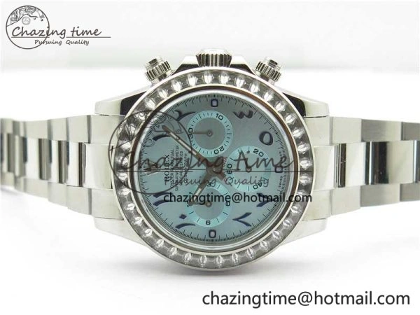 Daytona 116506 Middle East Edition Bp Maker Best Edition Ice Blue Blue Arabic Dial Diam Bezel On SS Bracelet A Lightweight 2895