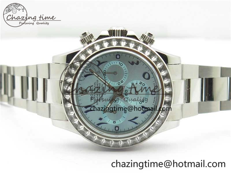 Daytona 116506 Middle East Edition Bp Maker Best Edition Ice Blue Blue Arabic Dial Diam Bezel On SS Bracelet A Lightweight 2895