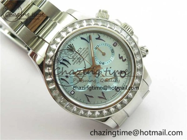 Daytona 116506 Middle East Edition Bp Maker Best Edition Ice Blue Blue Arabic Dial Diam Bezel On SS Bracelet A Lightweight 2895