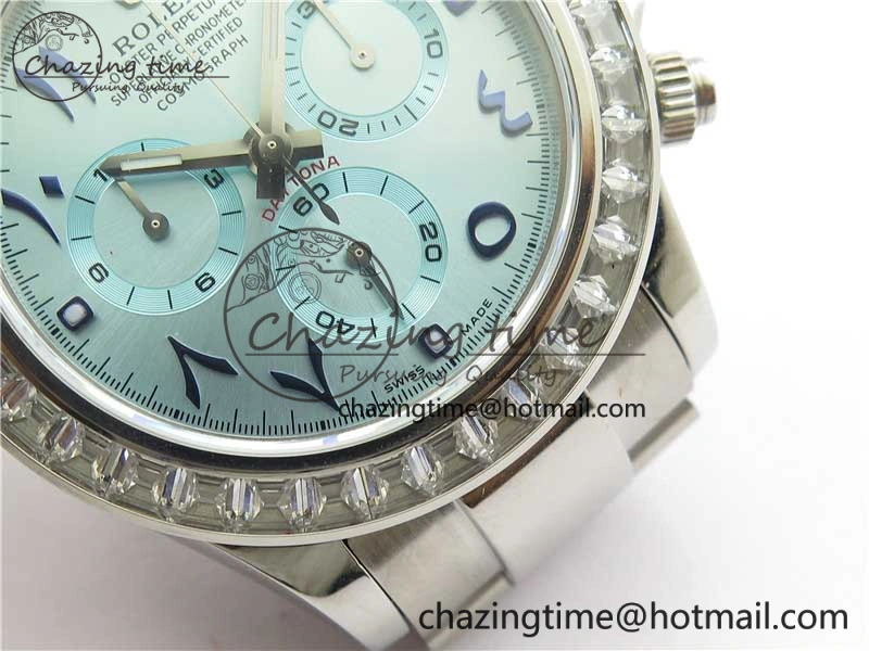 Daytona 116506 Middle East Edition Bp Maker Best Edition Ice Blue Blue Arabic Dial Diam Bezel On SS Bracelet A Lightweight 2895