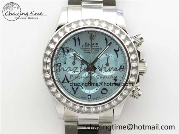 Daytona 116506 Middle East Edition Bp Maker Best Edition Ice Blue Blue Arabic Dial Diam Bezel On SS Bracelet A Lightweight 2895