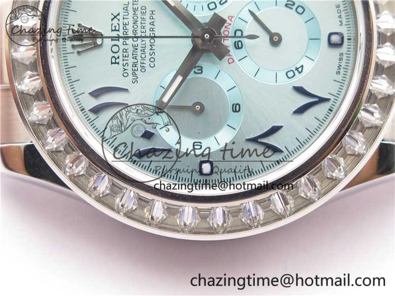 Daytona 116506 Middle East Edition Bp Maker Best Edition Ice Blue Blue Arabic Dial Diam Bezel On SS Bracelet A Lightweight 2895