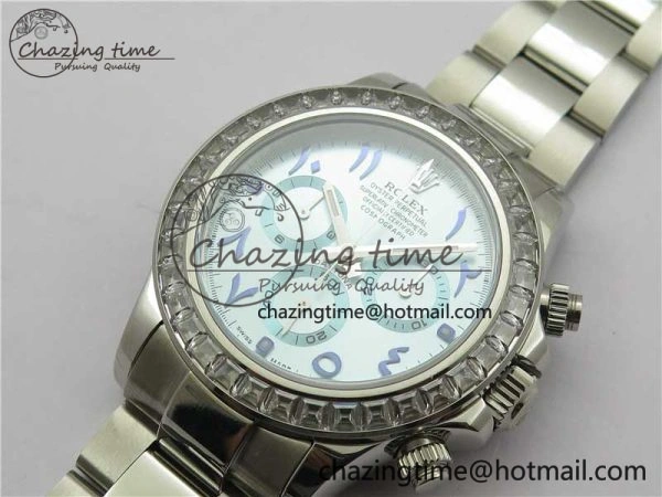 Daytona 116506 Middle East Edition Bp Maker Best Edition Ice Blue Blue Arabic Dial Diam Bezel On SS Bracelet A Lightweight 2895
