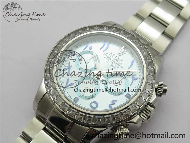 Daytona 116506 Middle East Edition Bp Maker Best Edition Ice Blue Blue Arabic Dial Diam Bezel On SS Bracelet A Lightweight 2895