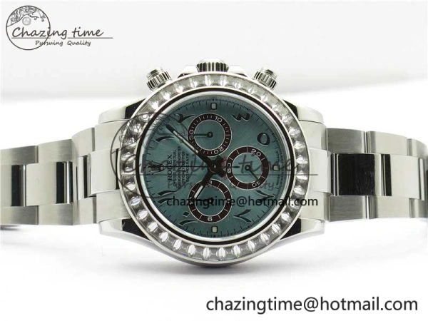 OnTrend Daytona 116506 Middle East Edition Bp Maker Best Edition Ice Blue Brown Arabic Dial Diam Bezel On SS Bracelet A 2897