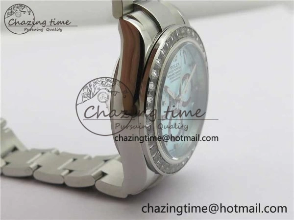 OnTrend Daytona 116506 Middle East Edition Bp Maker Best Edition Ice Blue Brown Arabic Dial Diam Bezel On SS Bracelet A 2897